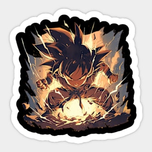 kid goku Sticker